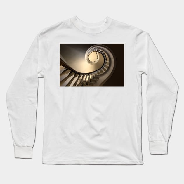 Spiral Staircase 2 Long Sleeve T-Shirt by Robert Alsop